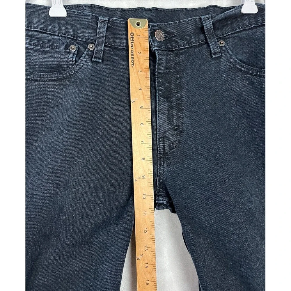 LEVIS 511 Jean Men 32x34 Dark Denim Slim Fit Straight Leg Stretch WesternCowboy